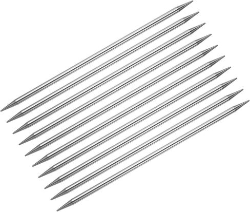 uxcell 10Pcs Knitting Needle 2.0mm Diameter 7.87 Inches Length Stainless Steel Double Pointed Sweater Stitching Needles for Handmade Projects DIY Knitting in Saudi Arabia