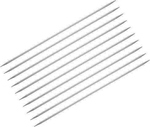 uxcell 10Pcs Knitting Needle 2.0mm Diameter 7.87 Inches Length Stainless Steel Double Pointed Sweater Stitching Needles for Handmade Projects DIY Knitting in Saudi Arabia