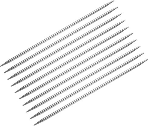 uxcell 10Pcs Knitting Needle 2.0mm Diameter 7.87 Inches Length Stainless Steel Double Pointed Sweater Stitching Needles for Handmade Projects DIY Knitting in Saudi Arabia