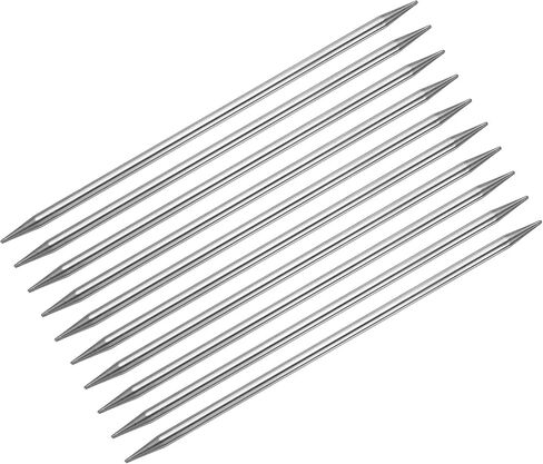 uxcell 10Pcs Knitting Needle 2.0mm Diameter 7.87 Inches Length Stainless Steel Double Pointed Sweater Stitching Needles for Handmade Projects DIY Knitting in Saudi Arabia