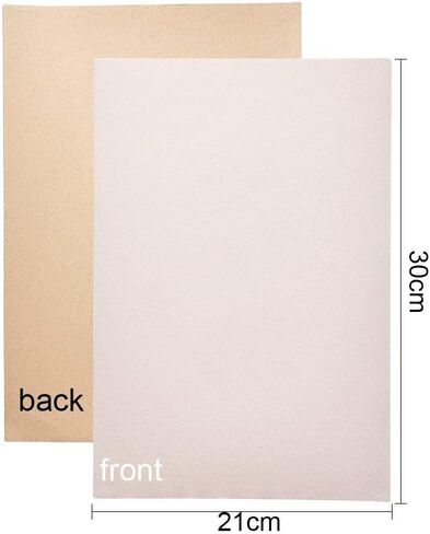 Benecreat 20pcs Velvet (Ivory) ألواح لاصقة لزجة لزجة ، وصفيحة A4 ذاتية اللصق متينة ومقاومة للماء لأغراض عيد الهالوين صنع مهرجان مهرجان مهرجان in Saudi Arabia