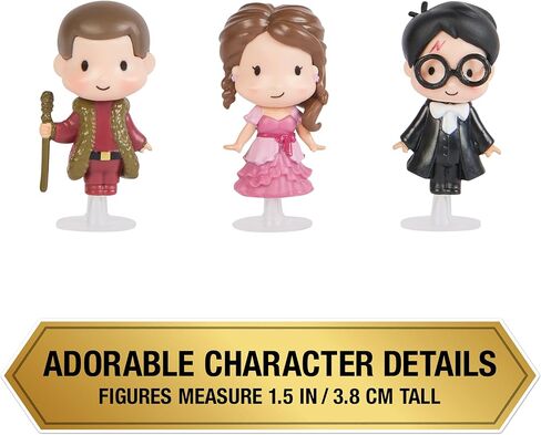 Wizarding World Harry Potter ، Micro Magical Moments Year 4 Figure مع Harry و Hermione و Viktor Krum & Display Case و Kids Toys للأعمار 6 وما فوق in Kuwait