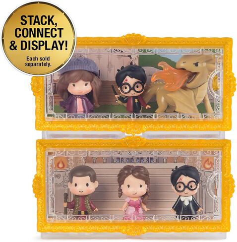 Wizarding World Harry Potter ، Micro Magical Moments Year 4 Figure مع Harry و Hermione و Viktor Krum & Display Case و Kids Toys للأعمار 6 وما فوق in Kuwait