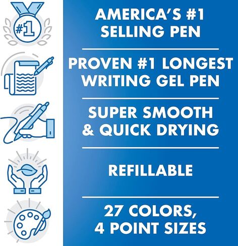 Pilot ، G2 Premium Gel Roller Pens ، Bold Point 1 Mm ، Pack of 5 ، Black in Saudi Arabia