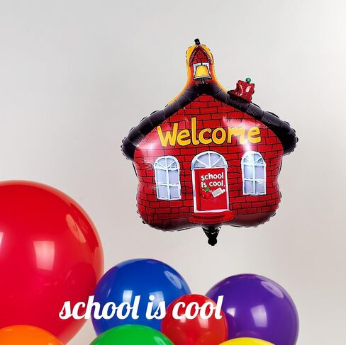 Kozee back to school balloon garland arch kit 120pcs with apple school bus classroom pencil mylar balloon for back to school kid Birthday party decorations in Saudi Arabia