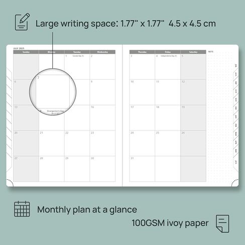 Poprun Planner 2025-2026 (متوسط ​​- 6.5 '' x 8.5 ') in Kuwait