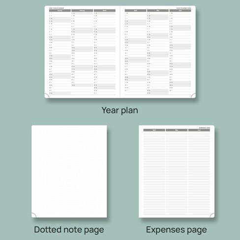 Poprun Planner 2025-2026 (متوسط ​​- 6.5 '' x 8.5 ') in Kuwait