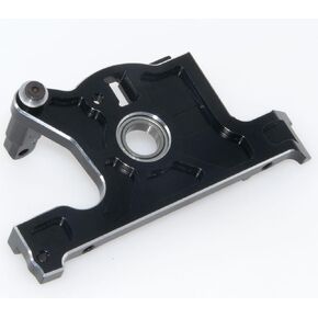 Motor Mount Upgrade Compatible with Traxxas 1/10 Rustler 4x4 Slash LCG & 1/10 VXL Rally Vehicles 10mm*19mm*5mm Bearing Aluminum Alloy Part Accessory(Black)