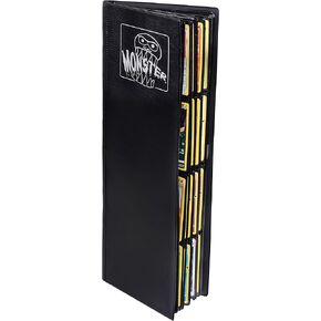 Monster Tower Binder - Matte Black Album, Anti-Theft & Anti-Drop TCG Protection w Side Loading Padded Pockets, Double Sided, Holds 320 Cards, For Sports, Gaming, Kpop, Gift