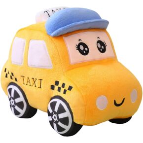 Car Stuffed Toy,11.8""/30cm Soft Taxi Plush Toy/Police Car Stuffed ToyStuffed Car Plush Pillow Toy,Gifts for Kids or Birthday Party (Taxi), Blue Or Yellow in Kuwait