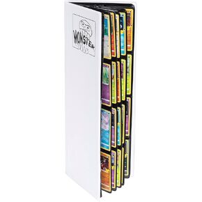 Monster Tower Binder - Matte Black Album, Anti-Theft & Anti-Drop TCG Protection w Side Loading Padded Pockets, Double Sided, Holds 320 Cards, For Sports, Gaming, Kpop, Gift