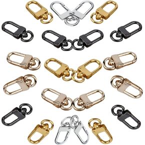 Metal Lobster Claw Clasps Swivel Lanyards Trigger Snap Hooks Strap for Backpack Charms, Zipper Pulls, Beads Projects, 4 Colors (40 Pieces)