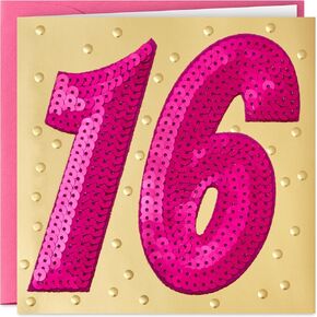 Hallmark Signature 16th Birthday Card for Her (Seriously Sweet)