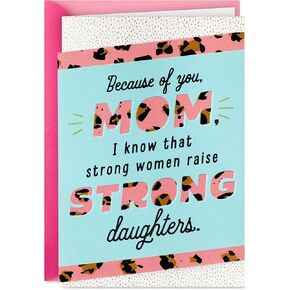Hallmark Birthday Card for Mom from Daughter (Strong Women)