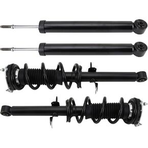 TRQ Front and Rear Complete Strut Assembly & Shock Absorber Kit Compatible with 08-15 INFINITI