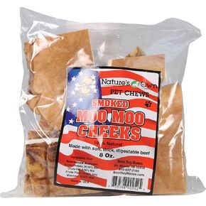 Nature's Own Pet Chews Moo Cheeks Bag Treat, 8 oz
