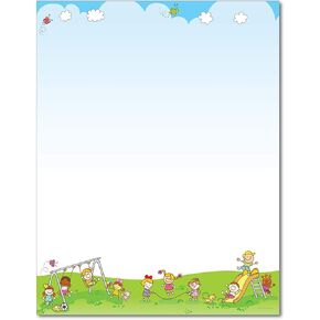 Let's Play Stationery Paper - 80 Sheets - Great For School Functions, Camps, and Parties