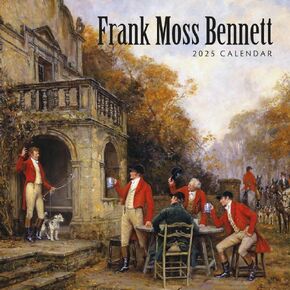 Red Robin 2025 Frank Moss Bennett Monthly Wall Calendar | 12" x 24" Open | Premium Thick & Sturdy Paper | Hangable 12 Month Calendar | Plastic Free | 4 Month Transition Page for 2024
