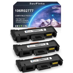 106R02777 Toner Cartridge Replacement for Xerox 106R02777 106R02775 Work with WorkCentre 3215 3215NI 3225 3225DNI Phaser 3260 3260DI 3260DNI 3052 Printer (3,000 Pages, Black, 3-Pack)