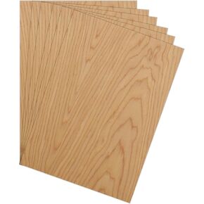 6Pcs 16 x 12 x 1/8 Inch Cherry Plywood Sheets Cherry Unfinished Plywood Sheet for Arts and Crafts, Painting, Pyrography, Wood Engraving, Laser, Architectural Models and DIY Project