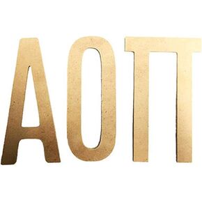 Desert Cactus Alpha Omicron Pi Sorority 7.5 Unfinished Wood Wooden Letter Set