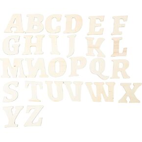 170 pcs 3in Wooden Lettering Craft Set Cute Letter Shapes for Home Decor and DIY Projects (3IN) in Saudi Arabia
