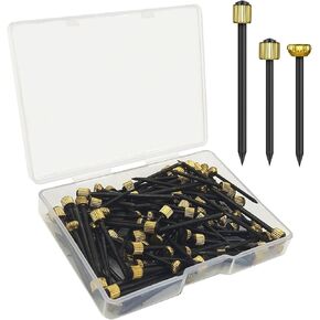 100PCS Picture Frame Hanging Nails, 3 Sizes Wall Decorative Nails with Plastic Storage Box, Picture Hang Solutions Kit 5-30 lbs Hanging Hardware Tool Hangers