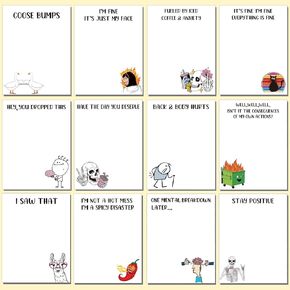 12 Pcs Funny Nurse Sticky Notes Sarcastic to Do List Notepad Cute Self Adhesive Nurse Notepad Office Supplies for Writing Notes Schedules Diary Lists Coworkers Gifts, 3 x 4 Inch(Funny Style)
