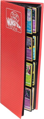 Monster Tower Binder - Matte Black Album, Anti-Theft & Anti-Drop TCG Protection w Side Loading Padded Pockets, Double Sided, Holds 320 Cards, For Sports, Gaming, Kpop, Gift in Kuwait