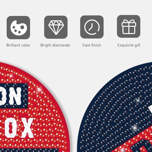 8 Pcs Baseball Diamond Art Coasters Kits with Holder, Diamond Painting Coaster Kits DIY Crafts for Adults Diamond Art Painting Kits Supplies for Los Angeles Gift in Saudi Arabia