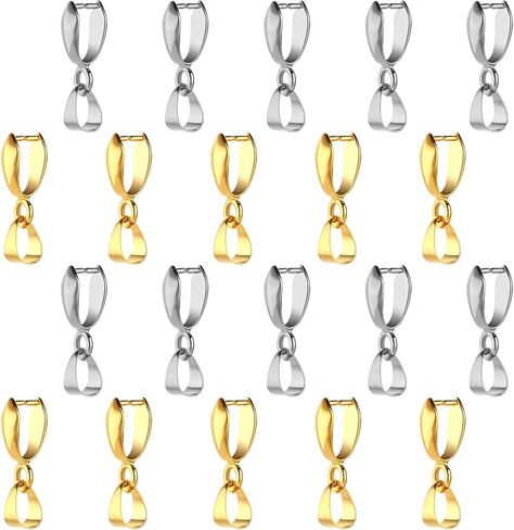 60 PCS بكفائع قرص للمعلقات الموصلات المشبك الفضية والذهب الكفالة لصنع المجوهرات صنع موصل المجوهرات قلادة من أجل القلادة سحر DIY CRAFT in Kuwait