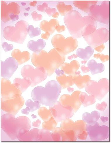 Heart Vines Letterhead Laser & Inkjet Printer Paper, 25 pack in Kuwait