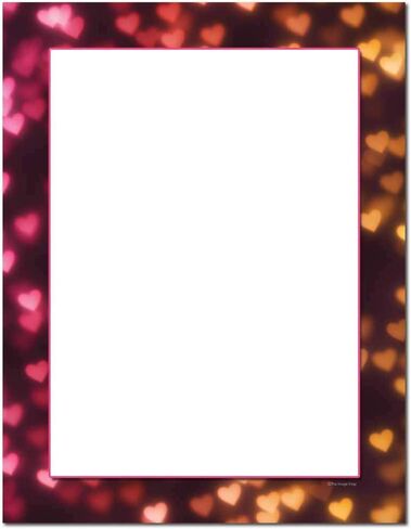 Heart Vines Letterhead Laser & Inkjet Printer Paper, 25 pack in Kuwait
