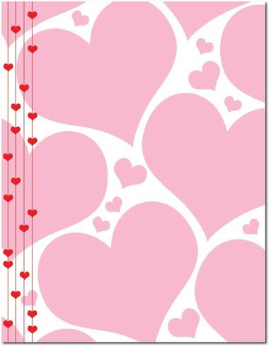 Heart Vines Letterhead Laser & Inkjet Printer Paper, 25 pack in Kuwait