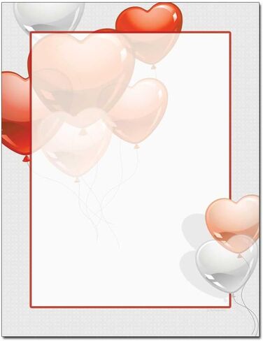 Heart Vines Letterhead Laser & Inkjet Printer Paper, 25 pack in Kuwait