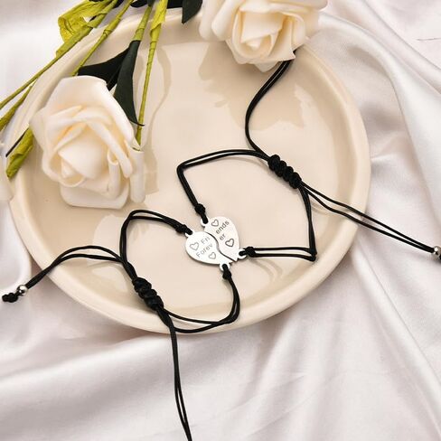 Friendship Best Friends Gifts for Women 2 Friends Bracelet Bestie Christmas Birthday Gift for Friend Female Matching Bracelet in Kuwait