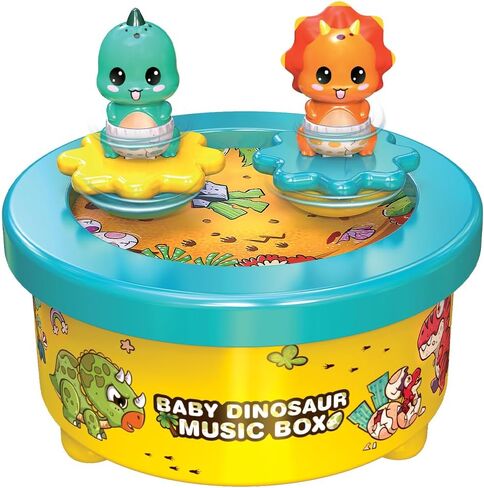 Moon Landing Music Box Theme Cake Topper with Astronaut and Spaceship Dancing Figures - Fly Me to the Moon Melody, No Batteries Required in Saudi Arabia