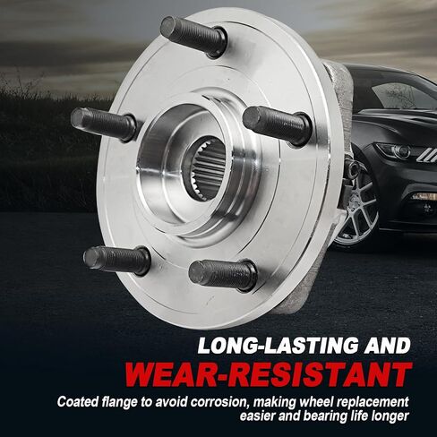 زوج 513214 مجموعة محور العجلة الأمامية متوافقة مع Chevy Cobalt HHR 2008-2010 Malibu 2004-2012، لبونتياك G6 2005-2010، لـ Saturn Aura 2007-2009 محمل محور، 5 عروة مع ABS in Saudi Arabia