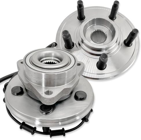 زوج 513214 مجموعة محور العجلة الأمامية متوافقة مع Chevy Cobalt HHR 2008-2010 Malibu 2004-2012، لبونتياك G6 2005-2010، لـ Saturn Aura 2007-2009 محمل محور، 5 عروة مع ABS in Saudi Arabia