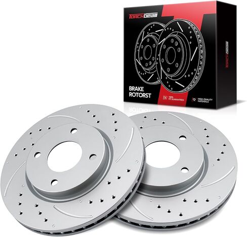 Torchbeam 31266 Front Brake Rotors For 2004 Camry 3.0; 3.3L, 1999-2003 RX300, 2004-2006 ES330, 2002-2003 Camry 3.0L 2pcs Disc Brake Rotor Replacement in Kuwait