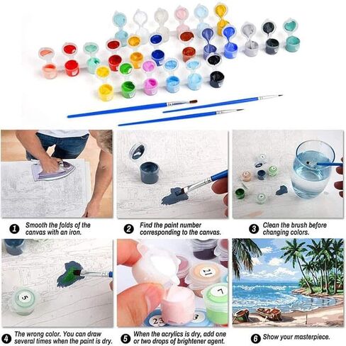 Paint by Numbers Kit for Adults,Retro Records Painting by Numbers,DIY Acrylic Paint Kit Arts and Crafts for Adults Without Frame,Easy Adult Paint by Number Kits on Canvas for Decor 16x20inch in Kuwait