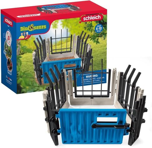 Schleich Dinosaurs ، لعبة الديناصورات ، ألعاب الديناصورات للبنين والبنات من 4 إلى 12 سنة ، لعبة Extend-a-fence ، تتراوح أعمارهم بين 4+ in Kuwait
