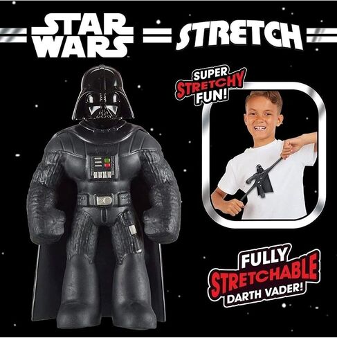 STRETCH ARMSTRONG Stretch Star Wars Darth Vader Action Figure Toy Collectible - Black Helmet Series Lord Mini 7" Stretchy Toys for Jedi or Padawan Ages 5, 6, 7, 8 Multi-colored in Saudi Arabia