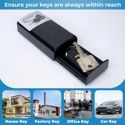 WYZworks XL Magnetic Key Hider, Outdoor Hidden Storage Compartment for Car Key Fob, Fits Keys for Cars, RVs, Boats, Homes, Airbnb Rentals and Emergencies, Diversion Safe Spare Key Holder in Saudi Arabia