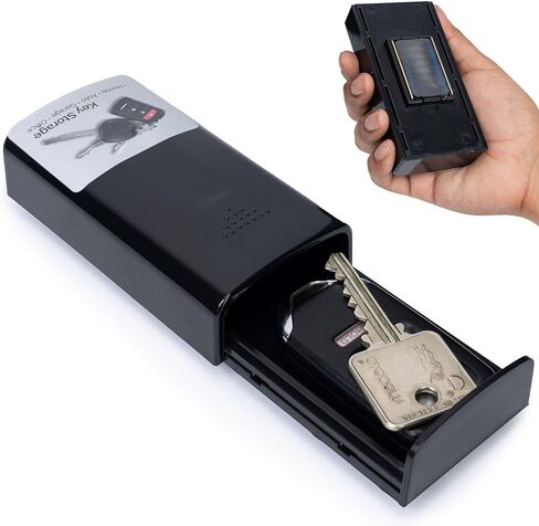 WYZworks XL Magnetic Key Hider, Outdoor Hidden Storage Compartment for Car Key Fob, Fits Keys for Cars, RVs, Boats, Homes, Airbnb Rentals and Emergencies, Diversion Safe Spare Key Holder in Saudi Arabia