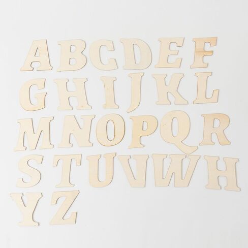 170 pcs 3in Wooden Lettering Craft Set Cute Letter Shapes for Home Decor and DIY Projects (3IN) in Kuwait