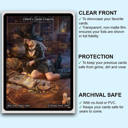Fantasy North - Minathros - Terror of The Labyrinth – 100 Smooth Matte TCG Trading Card Sleeves - Fits Magic MTG Commander Pokemon and Other Card Games - Playing Card Sleeves in Saudi Arabia