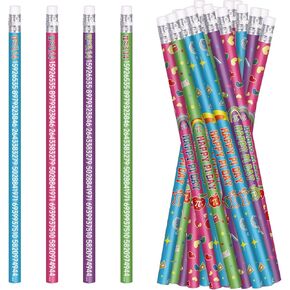 Happy Pi Day Pencils Bulk Pi Pencils for Students Math Pencils for Classroom Assortment Wood Pencils with Eraser Pi Day Gifts Pi Day Prizes (48)
