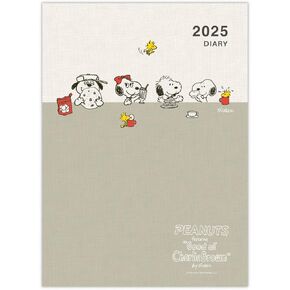 Hallmark Nippon Snoopy Notebook, 2025, A5, Monthly Family Notebook, Brother and Snack Time 835-095 (Begins December 2024)