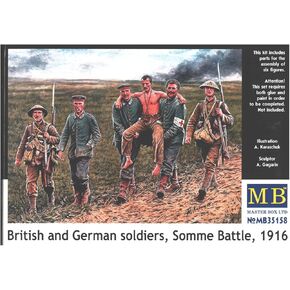 Master Box Models "British and German Soldiers, Somme Battle 1916" - 6 Figures Set (1/35 Sclae)